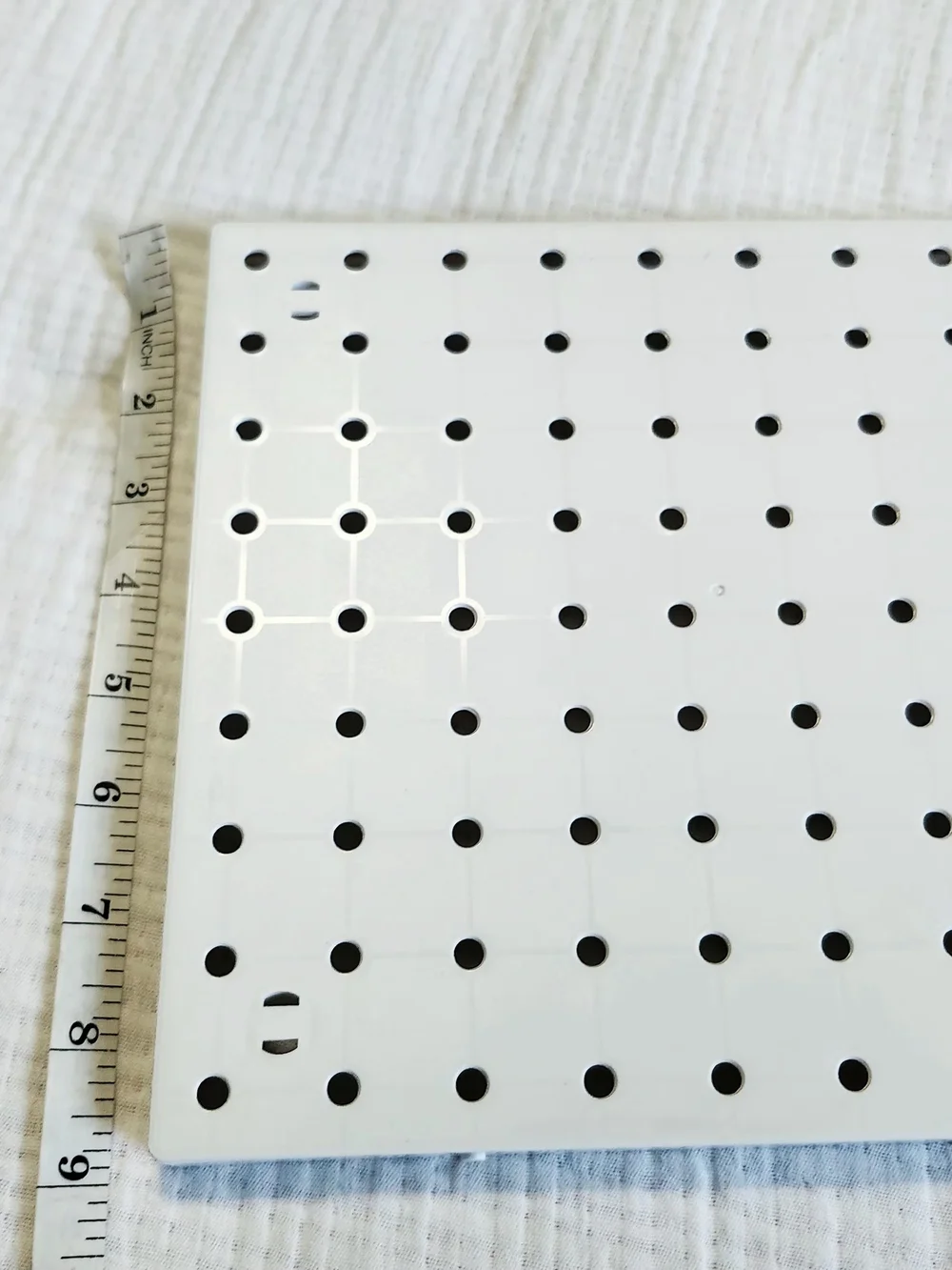 White Pegboard Hooks & Panels - Multiple Pieces
